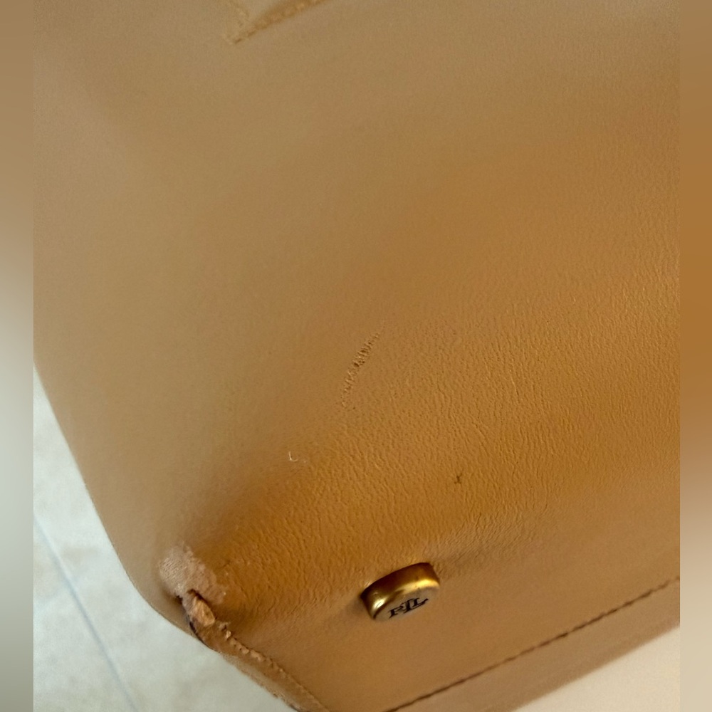 Ralph Lauren Tan Leather Hobo Bag - Picture 7 of 10